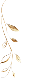 Golden Leaf Ornament Left