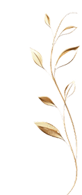 Golden Leaf Ornament Right